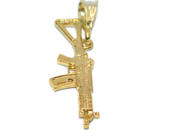 14k Yellow Gold G3 6C Rifle Charm Pendant