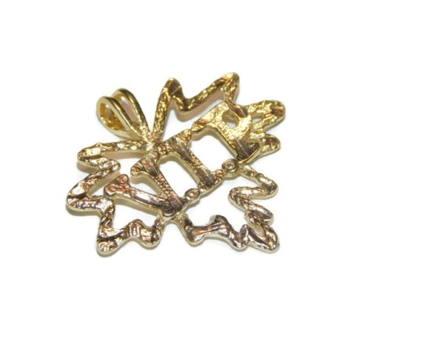 VIP Leaf Pendant 14k Yellow Gold!!
