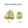 Boxing Gloves Charm Pendant 14k Yellow Gold - Image 4