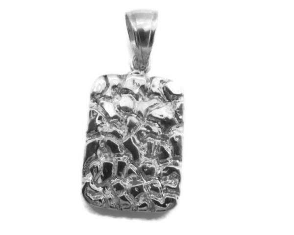 Large Nugget Pendant .925 Sterling Silver