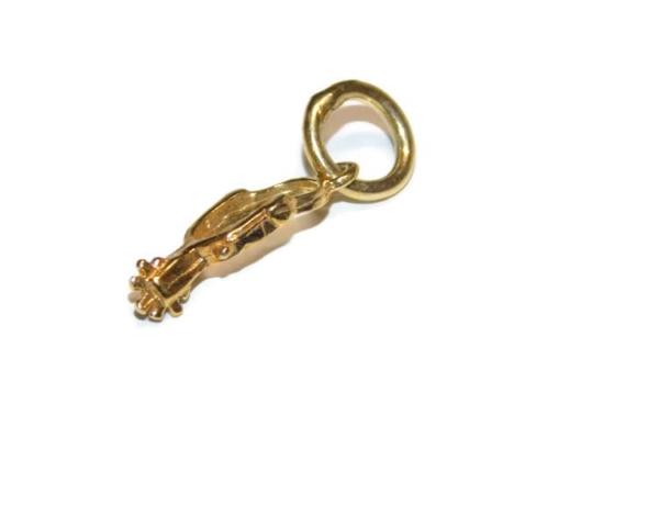 Tiny Spur Charm Pendant 14k Yellow Gold