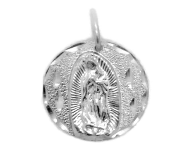 Small Virgin Mary Medallion .925 Sterling Silver