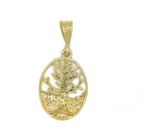Tree of Life Medallon14k Yellow Gold