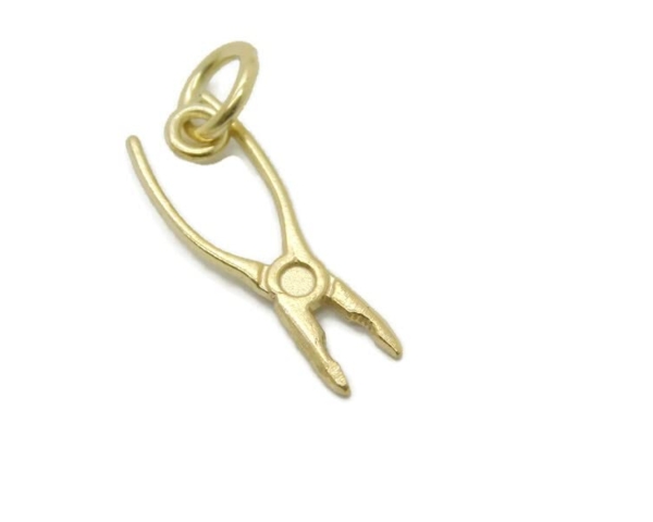 Pliers Charm Pendant 14k Yellow Gold