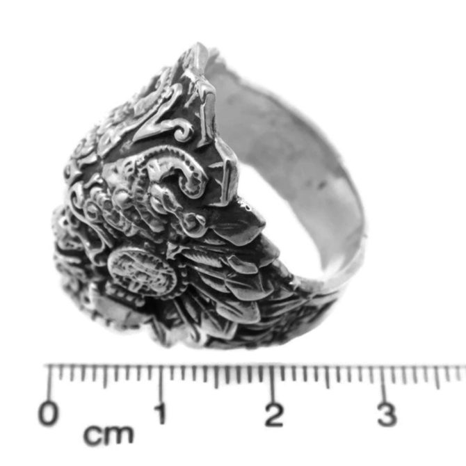 NEW!!! Aztec Skull Ring .925 Sterling Silver!! - Image 4