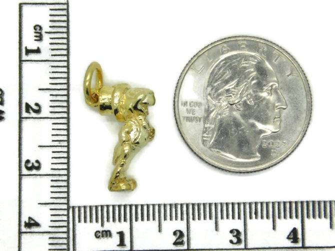 Jiminy Cricket Charm Pendant 14k Yellow Gold - Image 5