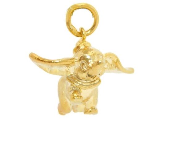 Dumbo Charm Pendant 14k Yellow Gold