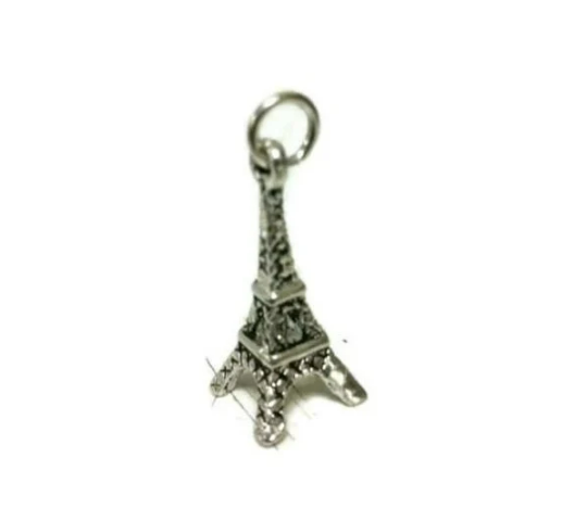Eiffel Tower pendant charm .925 Sterling Silver!!