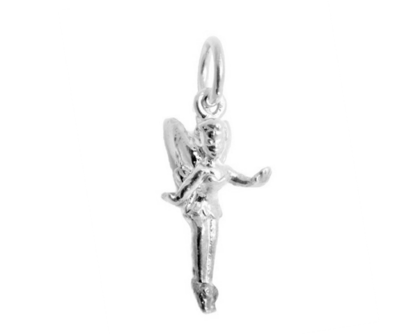 Tinker Bell Charm Pendant .925 Sterling Silver