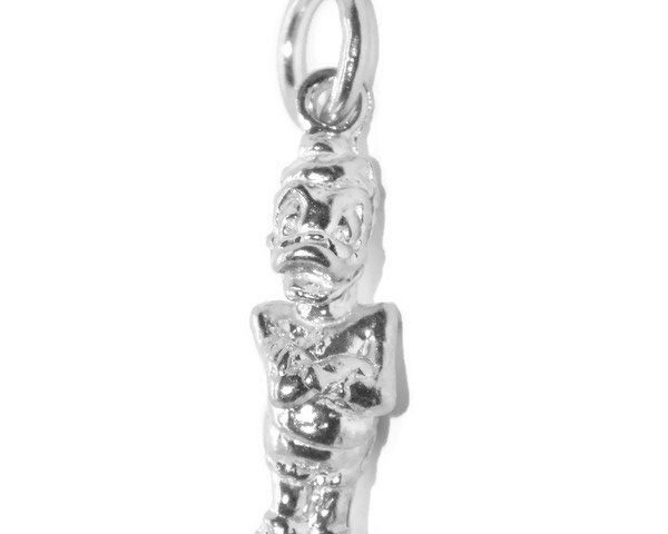 Donald Duck with Winter Clothes Charm Pendant .925 Sterling Silver