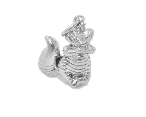 Cheshire Cat Charm Pendant .925 Sterling Silver