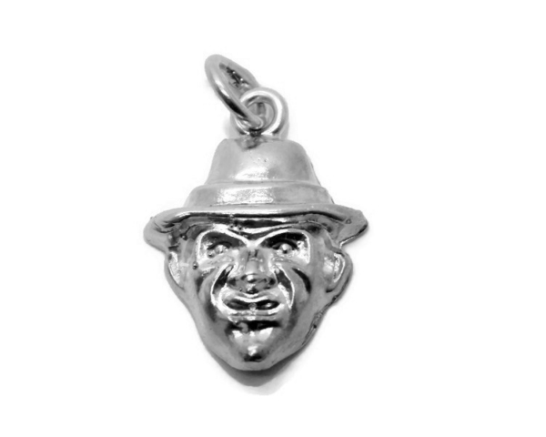 Freddy Krueger Charm Pendant .925 Sterling Silver