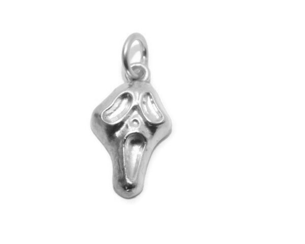 Scream Mask Charm Pendant .925 Sterling Silver