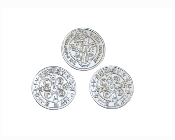 Set of 3 St. Benedict Coins .999 Pure Silver