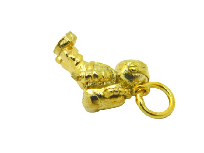 3-D Astronaut Charm Pendant 14k Yellow Gold - Image 5