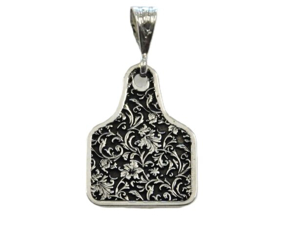 Cowbell Charm Pendant .925 Sterling Silver