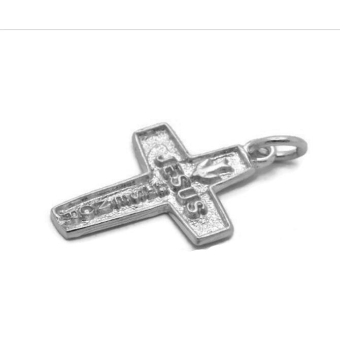 Large Cross Jesus es mi Señor Charm Pendant .925 Sterling Silver. - Image 4