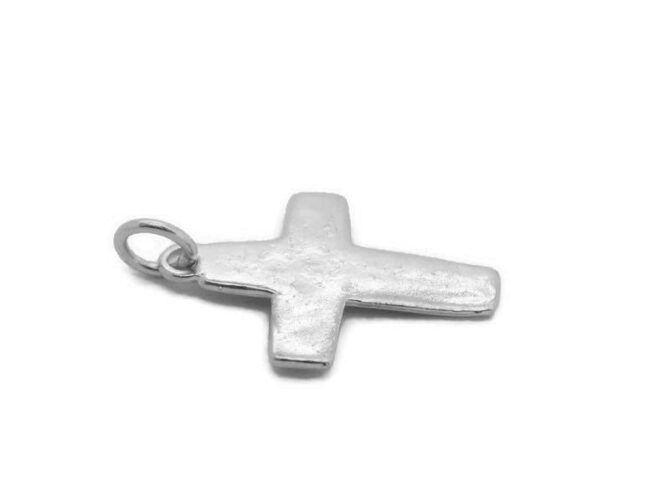 Large Cross Jesus es mi Señor Charm Pendant .925 Sterling Silver. - Image 5