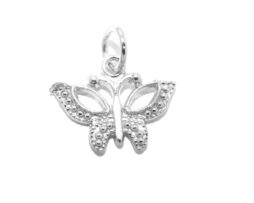 Butterfly #12 .925 Sterling Silver Pendant Charm