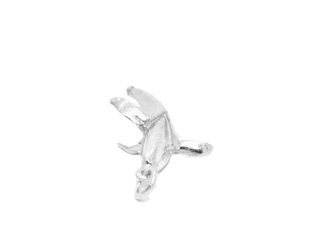 3D Banana .925 Sterling Silver Pendant Charm - Image 3