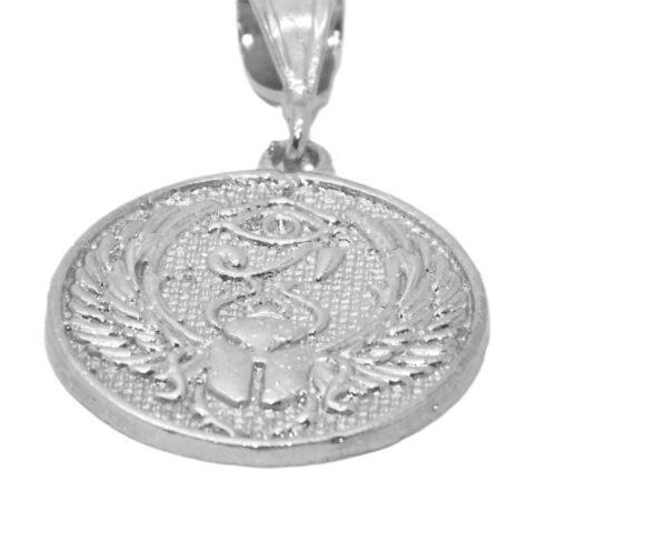 Egyptian Medallion .925 Sterling Silver Pendant Charm