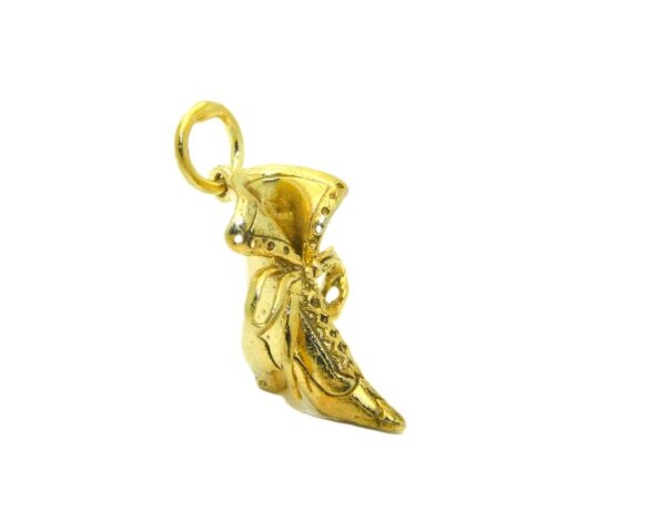 Vintage Boot 14K Yellow Gold Pendant Charm