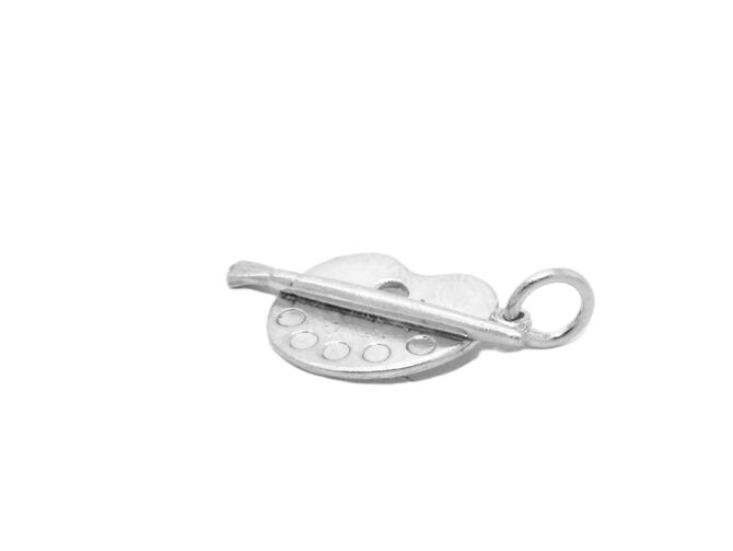 Paint Pallet .925 Sterling Silver Pendant Charm - Image 3