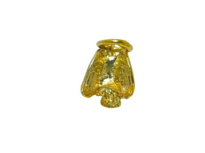 Mexican Eagle 14K Yellow Gold Pendant Charm - Image 4