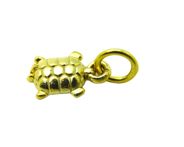 Turtle #5 14K Yellow Gold Pendant Charm