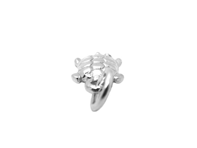 Turtle #5 .925 Sterling Silver Pendant Charm - Image 3