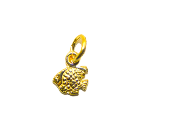 Fish #7 14K Yellow Gold Pendant Charm