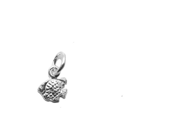 Fish #7 .925 Sterling Silver Pendant Charm