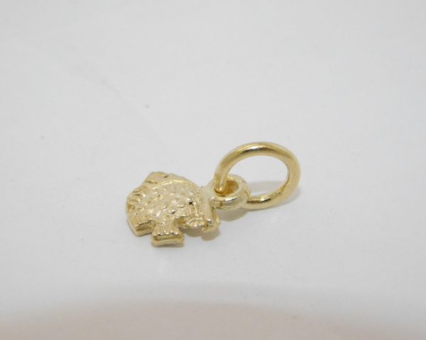 Fish #7 14K Yellow Gold Pendant Charm