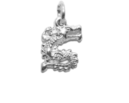 .925 Dragon 5 Sterling Silver Pendant Charm