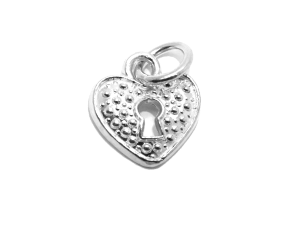 .925 Heart Locket Sterling Silver Pendant Charm