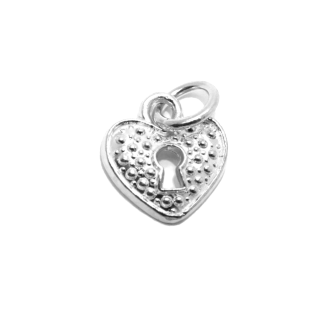 .925 Heart Locket Sterling Silver Pendant Charm