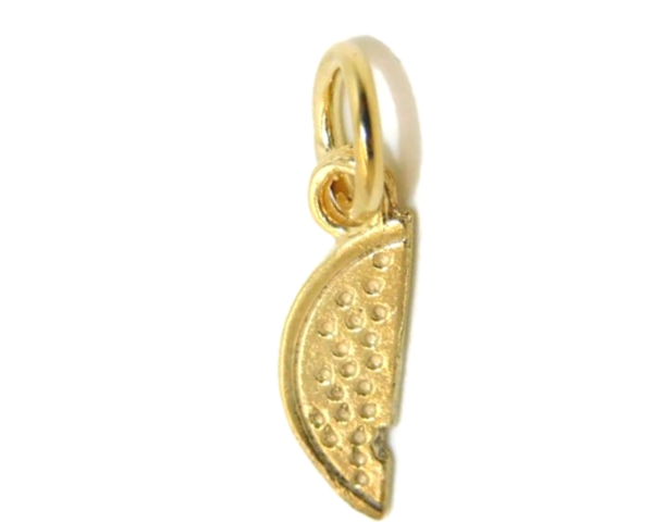 14K Tiny Watermelon Yellow Gold Pendant Charm
