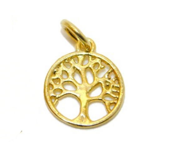 14K Tree of Life (Small) Yellow Gold Pendant Charm