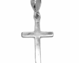 .925 Plain Cross Sterling Silver Pendant Charm