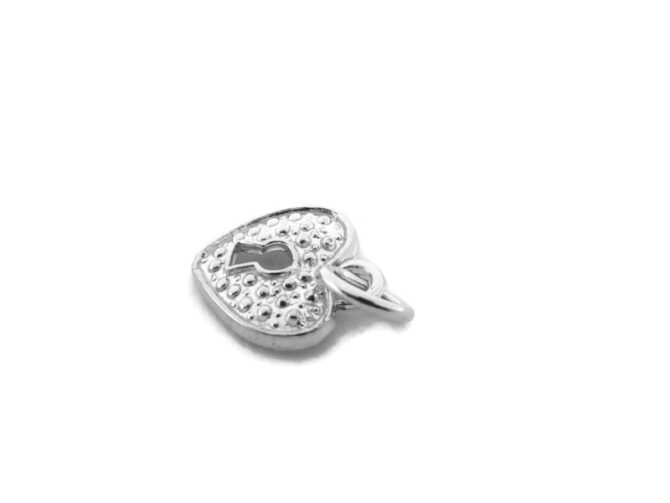 .925 Heart Locket Sterling Silver Pendant Charm - Image 3