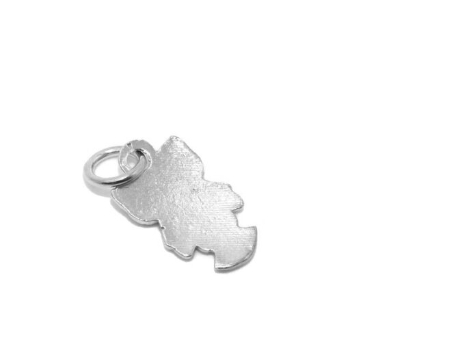 .925 Fancy Owl Sterling Silver Pendant Charm - Image 3
