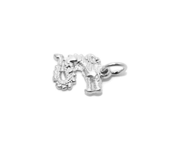 .925 Dragon 5 Sterling Silver Pendant Charm - Image 3