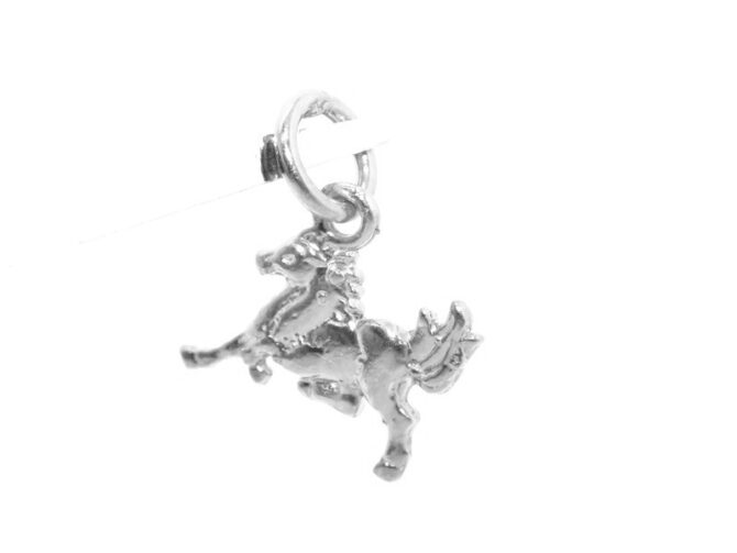 .92 Horse Running Sterling Silver Pendant Charm - Image 3