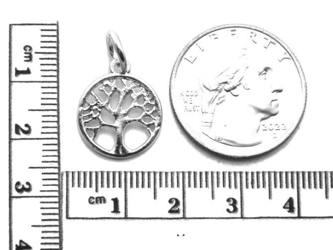 .925 Tree of Life (Small) Sterling Silver Pendant Charm - Image 2