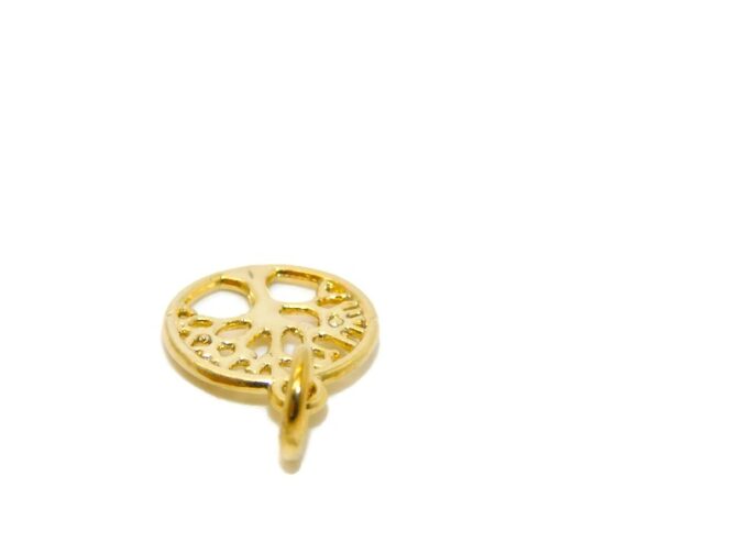 14K Tree of Life (Small) Yellow Gold Pendant Charm - Image 4