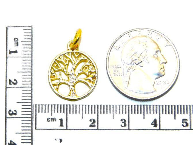 14K Tree of Life (Large) Pendant Charm - Image 2