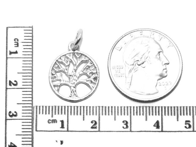 .925 Tree of Life (Large) Sterling Silver Pendant Charm - Image 2