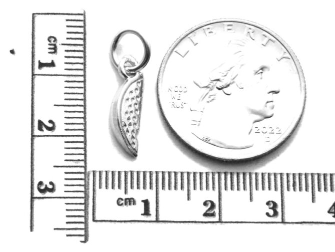 .925 Tiny Watermelon Sterling Silver Pendant Charm - Image 2