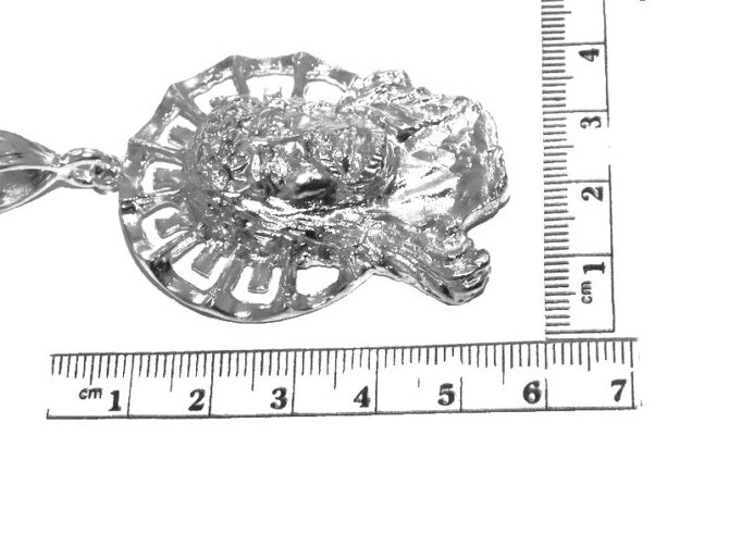 .925 Jesus Christ Sterling Silver Pendant Charm - Image 2