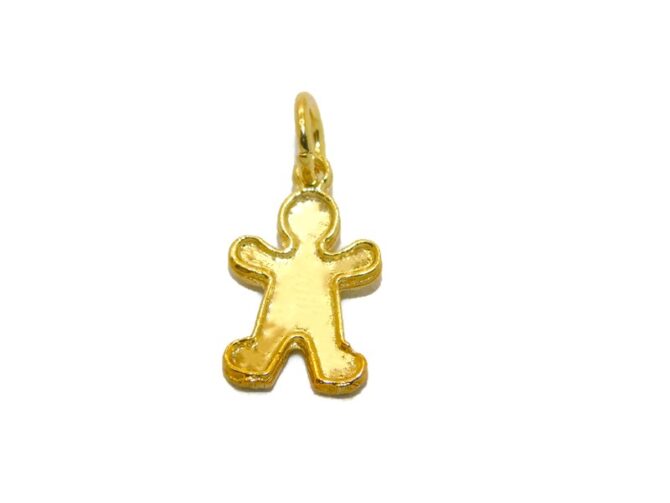 14K Gingerbread Yellow Gold Pendant Charm - Image 3
